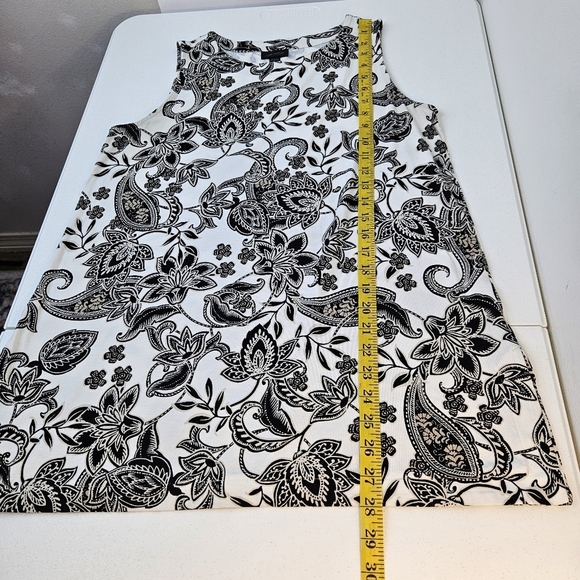 J. Jill Wearever Cream Adara Paisley Tank Top M TALL - Picture 9 of 9
